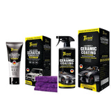 Track ceramic coating spray 500ml with Professional Scratch Remover Kit 200g-Free Microfiber Towel